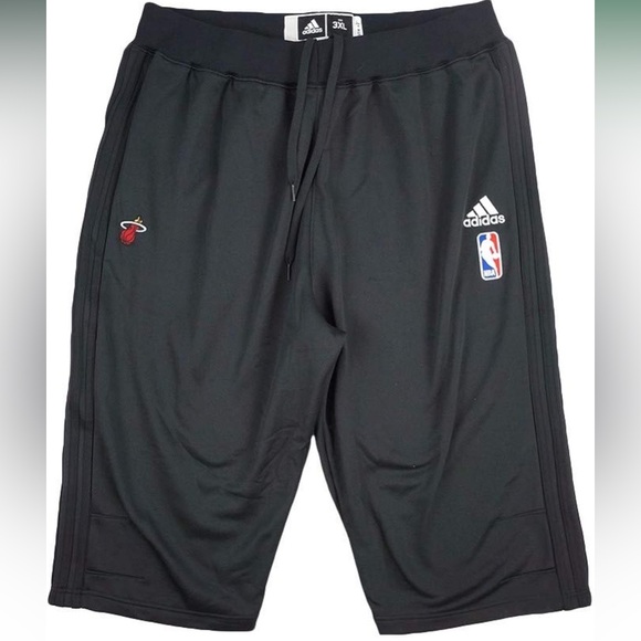 adidas Other - adidas Miami Heat Climacool Team Issued Player Practice 3/4 Pants